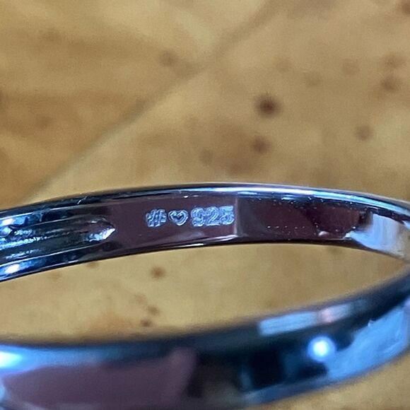 Natural Peridot Sterling Silver Ring Size 9 - Picture 6 of 9